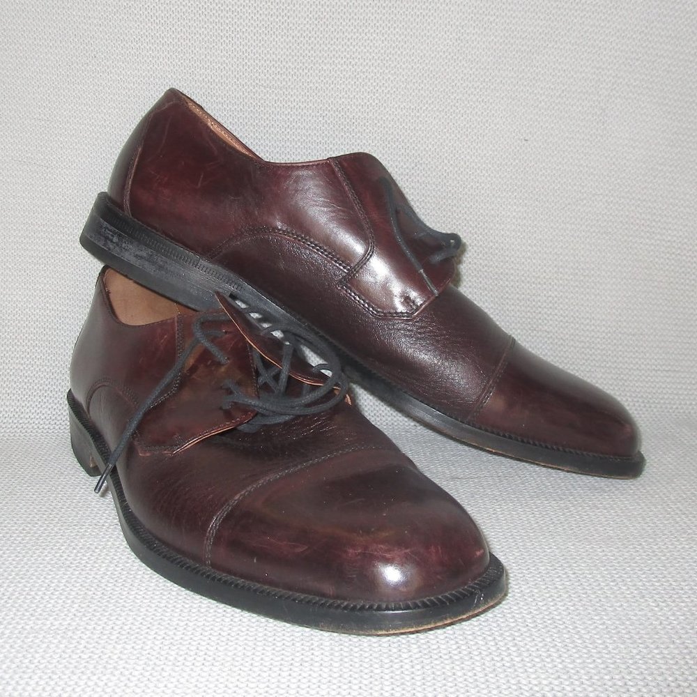 Bostonian Men's 8M Toe Cap Oxfords Shoes Made in Italy 27848
